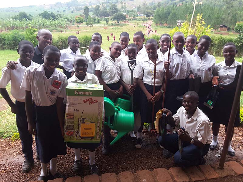 Latest photos of the school gardening project in Uganda