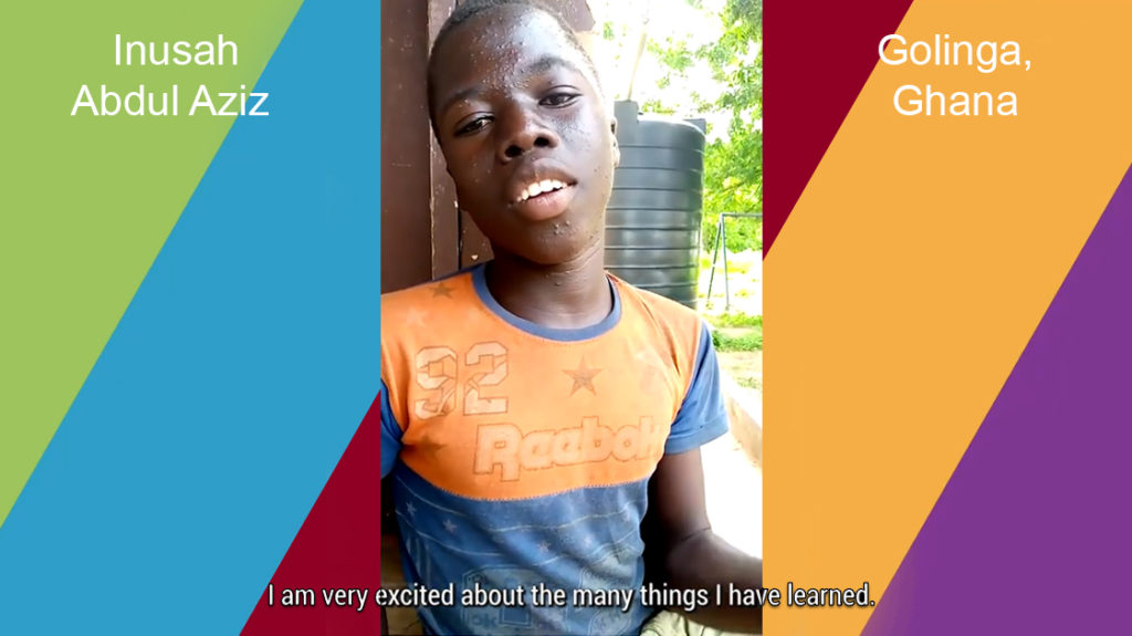 In this video, Inusah Abdul Aziz, a young schoolboy from the Golinga community in the Northern Region of Ghana, describes how our Movement of Life project has taught him about the dangers of the toxic chemicals used to spray crops in his country.