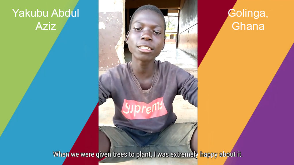 In this video, Yakubu Abdul Aziz, a young schoolboy from the Golinga community in the Northern Region of Ghana, describes how he has benefited from planting fruit trees as part of our Movement of Life project.